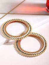 Yellow Chimes Bangles for Women Gold Toned Beads Designed Meenakari Touch Traditional Bangles for Women and Girls